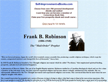Tablet Screenshot of frankrobinson.wwwhubs.com