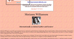 Desktop Screenshot of mariannewilliamson.wwwhubs.com