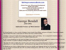 Tablet Screenshot of georgebendall.wwwhubs.com